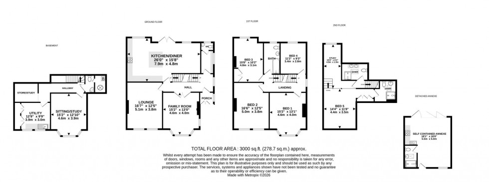 Floorplan for Chapel Lane, Hale Barns, WA15
