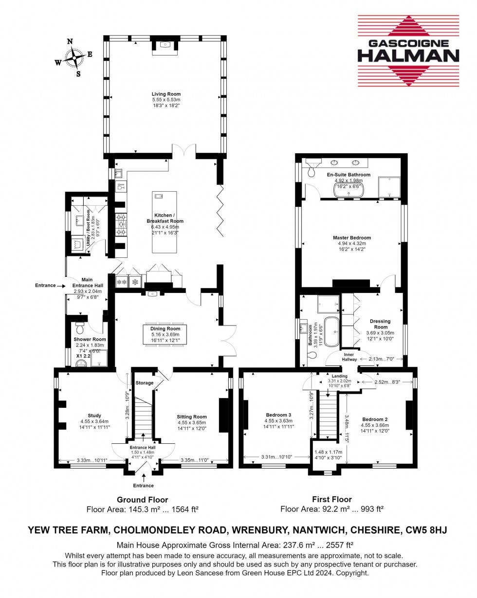 Floorplan for Cholmondeley Road, Wrenbury, CW5