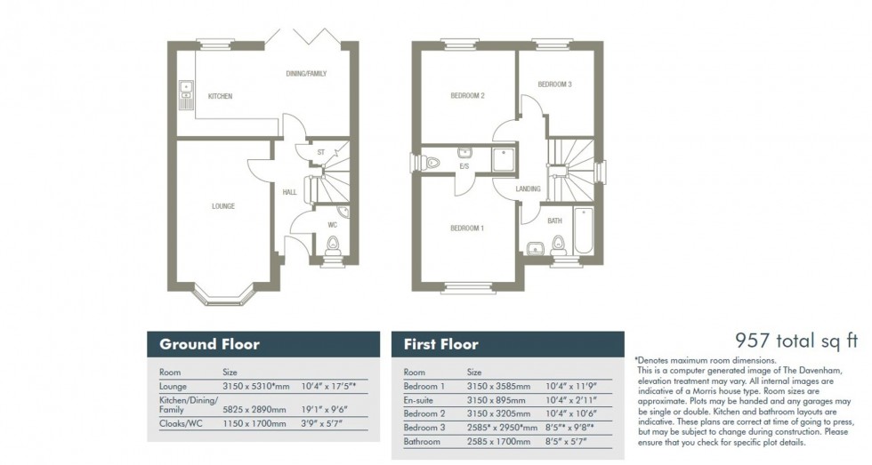 Floorplan for Waters Edge, Preston On The Hill, WA4