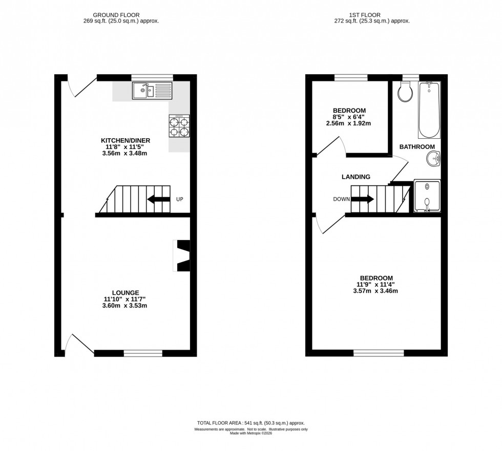 Floorplan for Whaley Bridge, Tunstead Milton, SK23