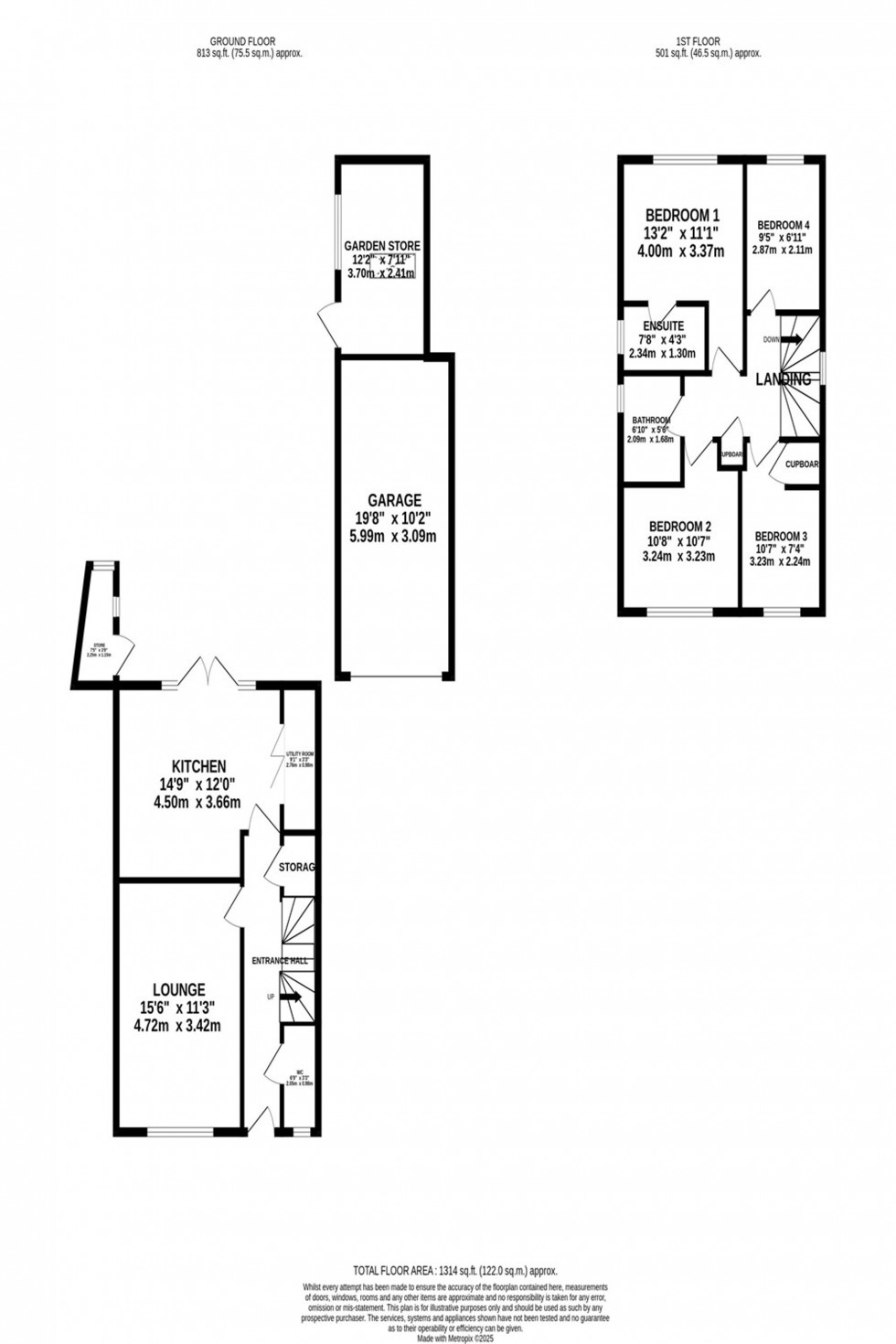 Floorplan for Brocklehurst Crescent, Poynton, SK12