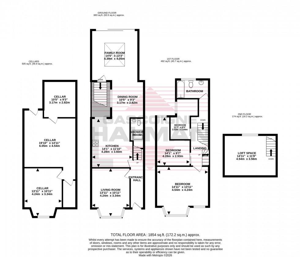 Floorplan for Bordon Road, Stockport, SK3