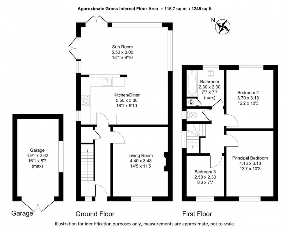 Floorplan for Brookside Avenue, Lymm, WA13