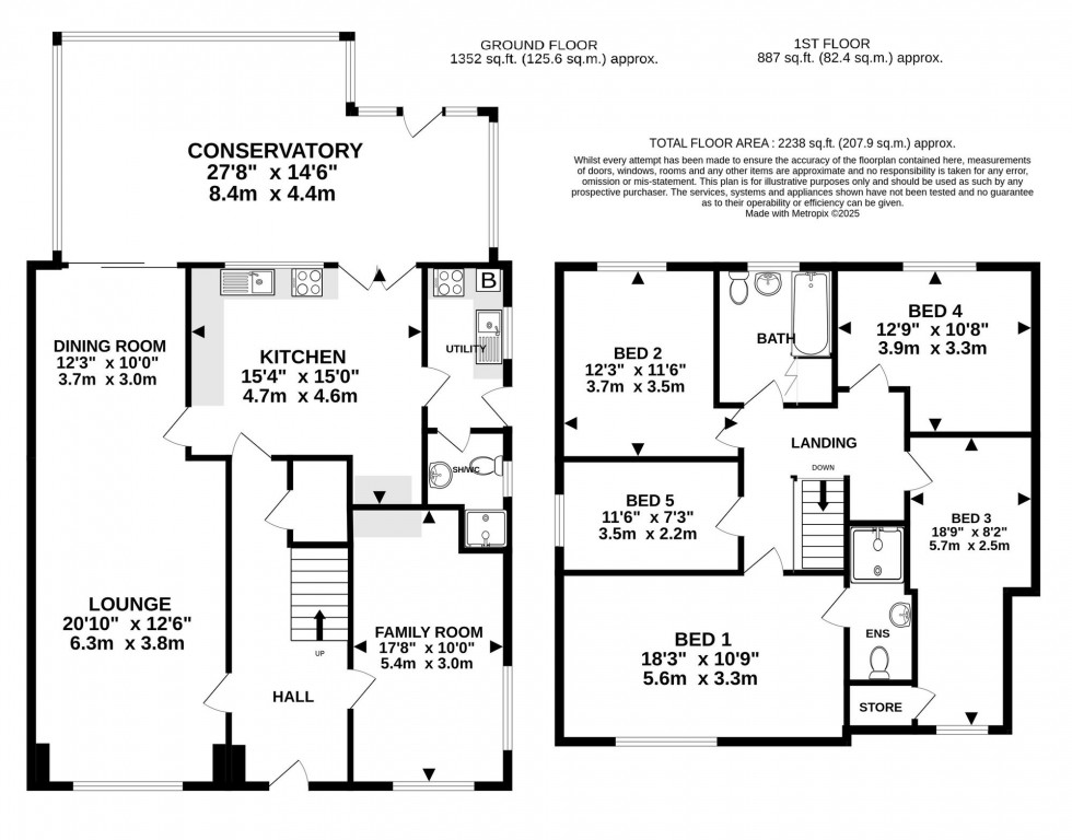 Floorplan for Gorse Bank Road, Hale Barns, WA15