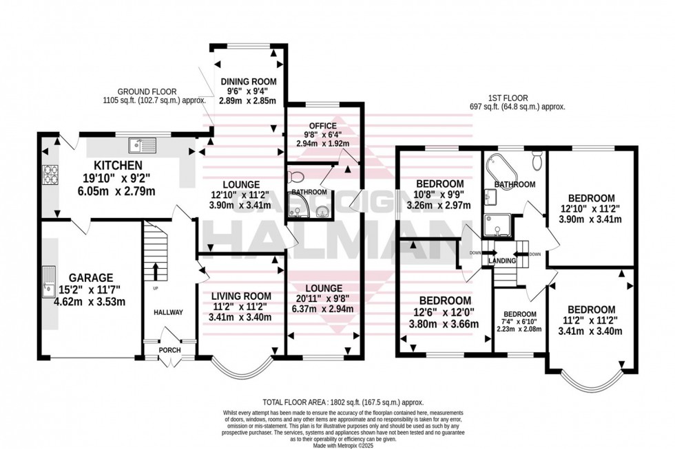 Floorplan for Park Road, Gatley, SK8