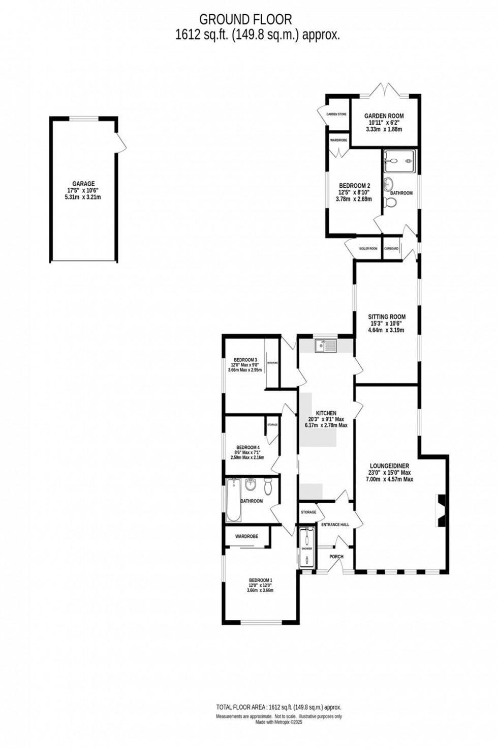 Floorplan for Mill Lane, Goostrey, CW4