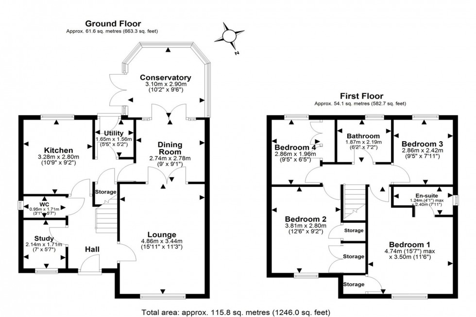 Floorplan for Bridgewater Grange, Preston Brook, WA7