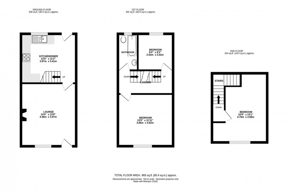 Floorplan for Portland Grove, Chinley, SK23