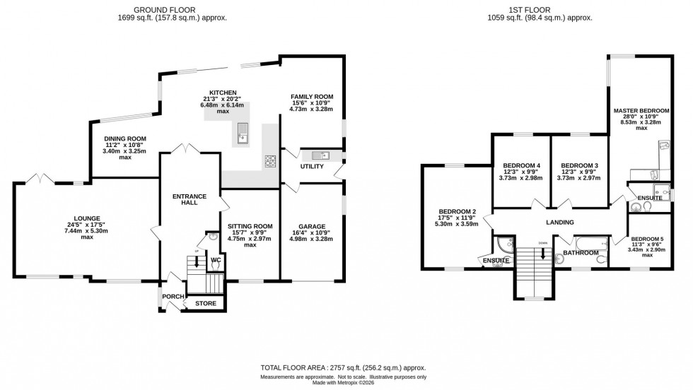 Floorplan for Yew Tree Close, Prestbury, SK10