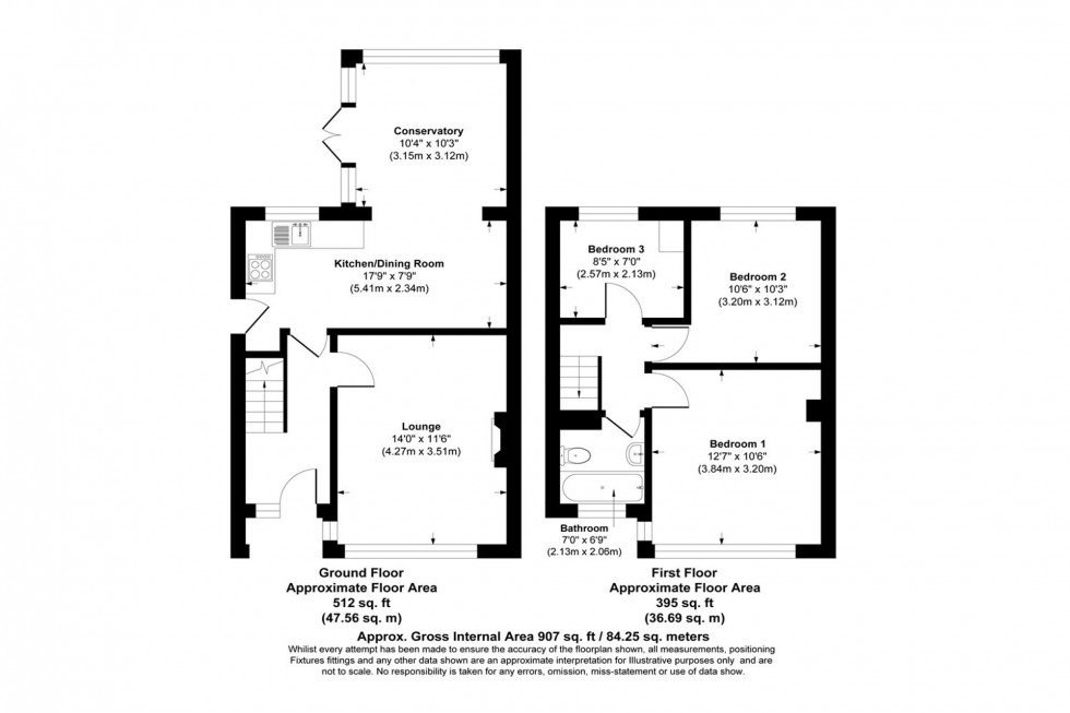 Floorplan for Pelham Road, Thelwall, WA4