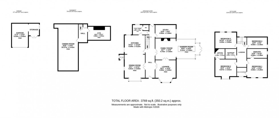 Floorplan for Grimsditch Lane, Lower Whitley, WA4
