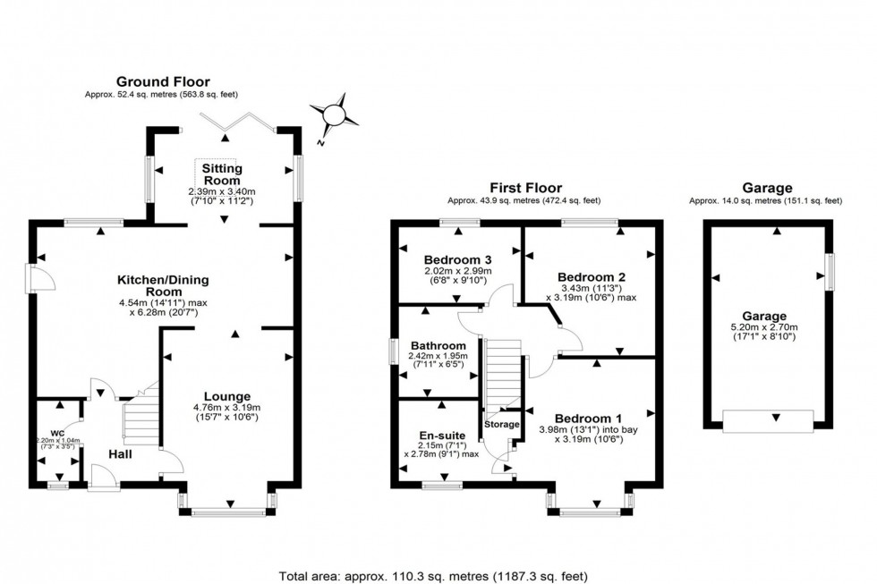 Floorplan for Waterside Drive, Frodsham, WA6