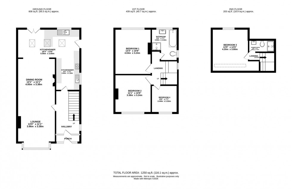 Floorplan for Tirza Avenue, Manchester, M19