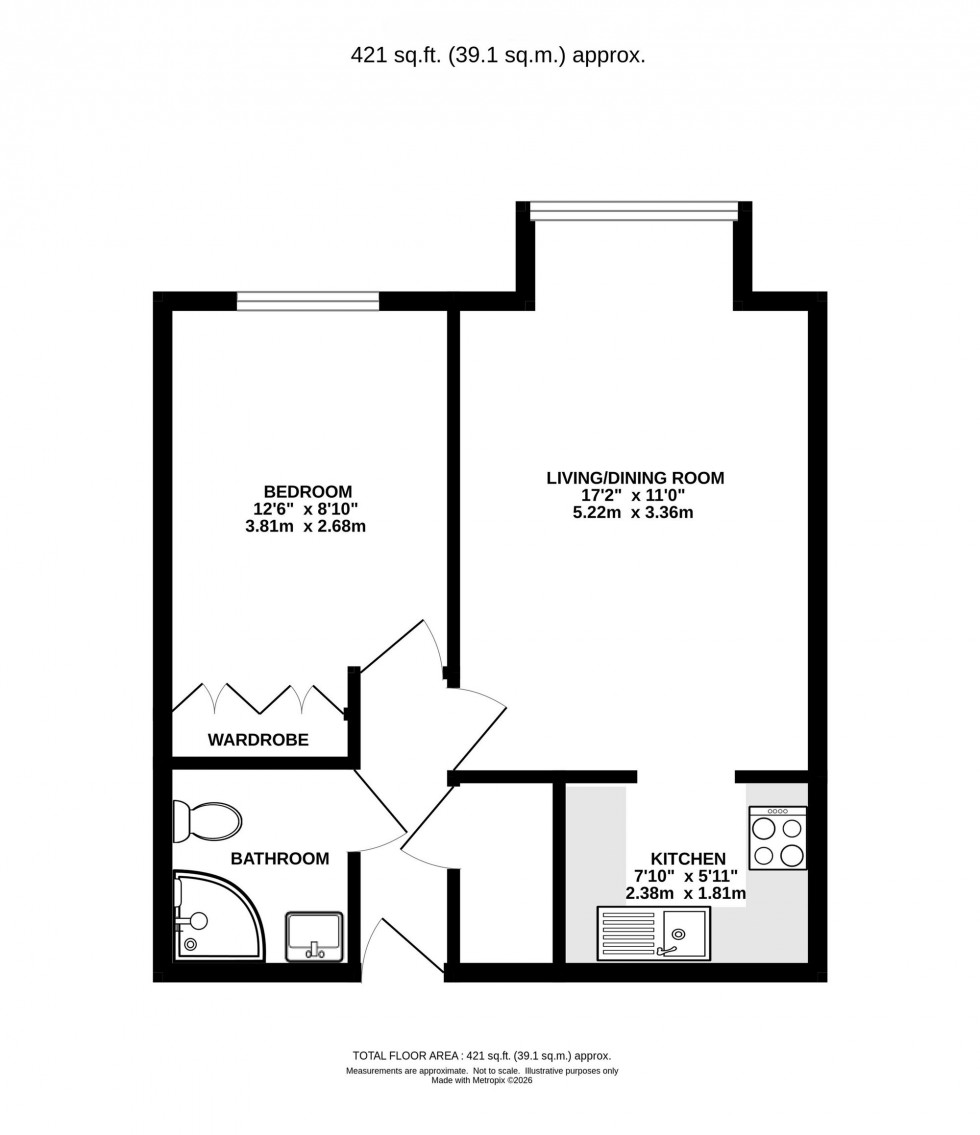 Floorplan for King Edward Road, Ash Court King Edward Road, WA16