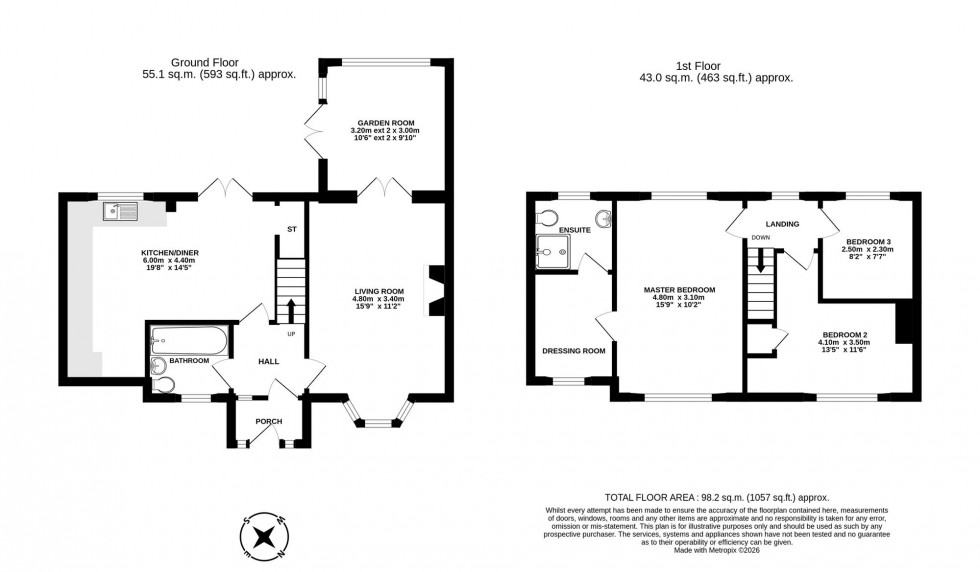 Floorplan for Rowlands View, Utkinton, CW6