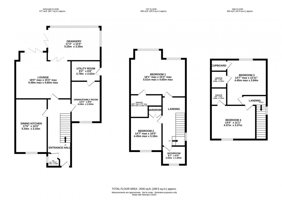 Floorplan for Heyes Lane, Alderley Edge, SK9