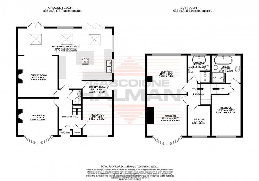 Floorplan for Firs Road, Sale, M33
