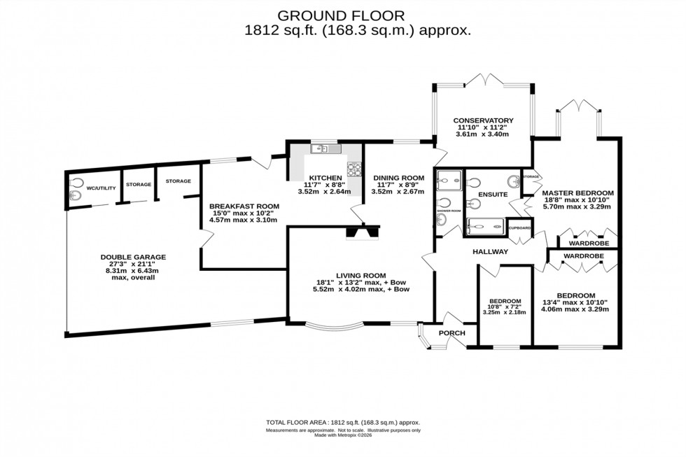 Floorplan for The Millingfield, Holmes Chapel, CW4