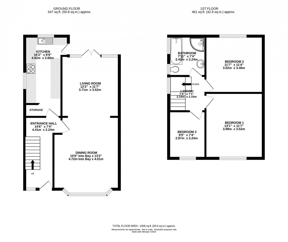 Floorplan for Kenwood Avenue, Burnage, M19