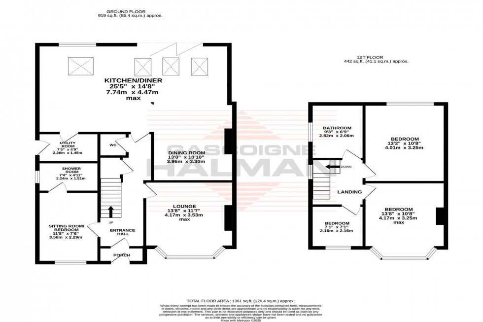 Floorplan for Ryefield Road, Sale, M33
