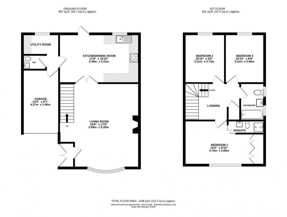 Floorplan for Woodlands Court, Knutsford, WA16