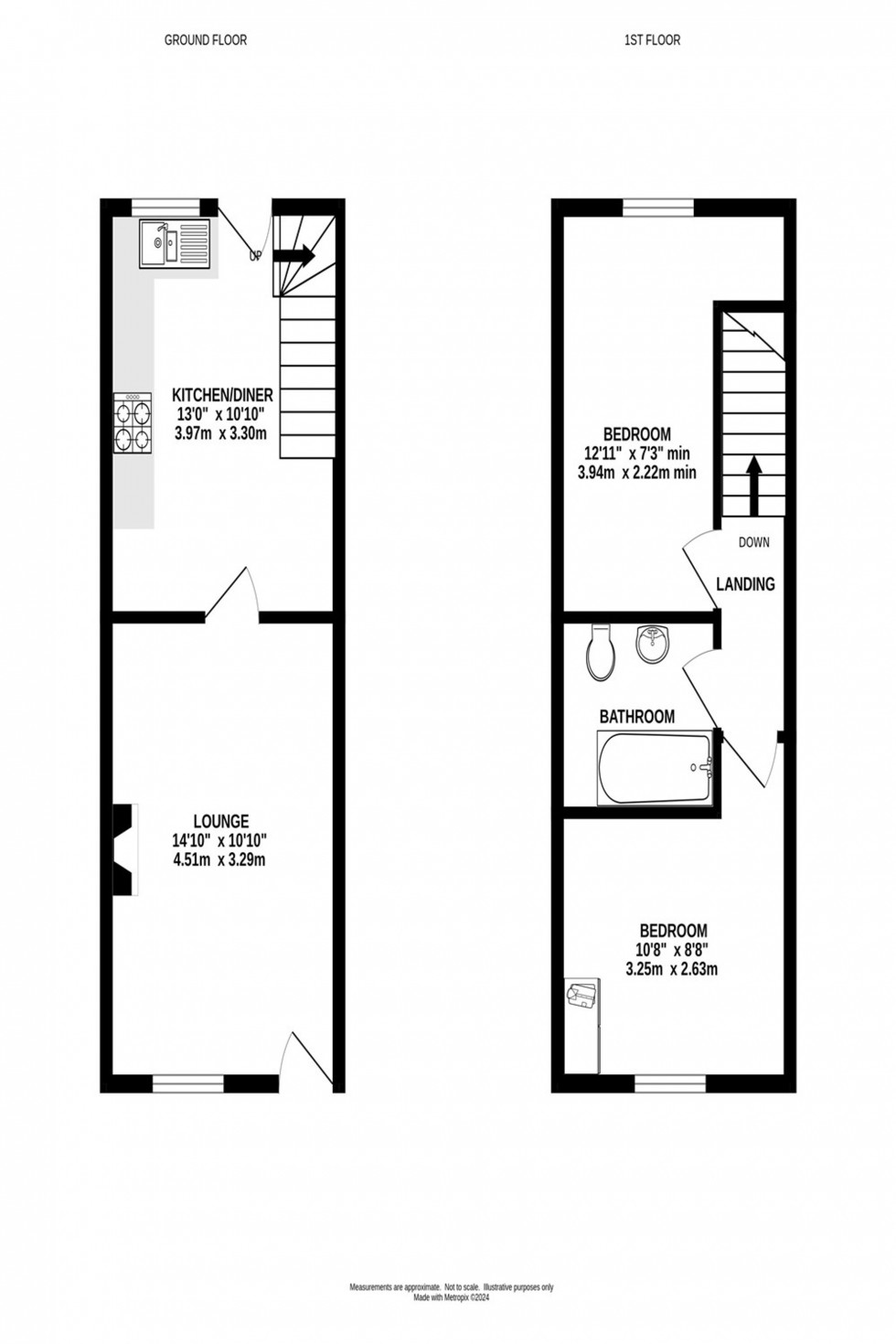Floorplan for Whaley Bridge, Tunstead Milton, SK23