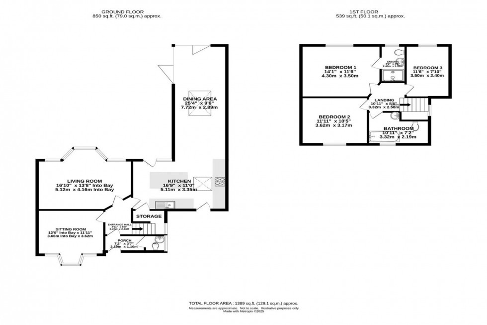 Floorplan for Parrs Wood Avenue, Manchester, M20
