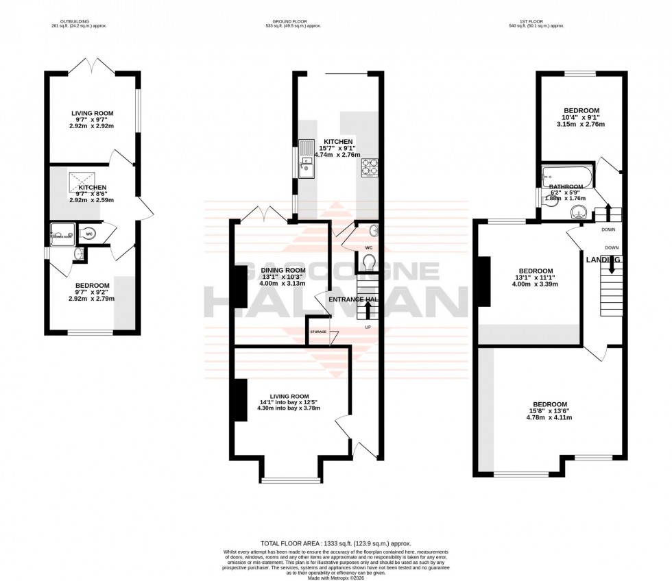 Floorplan for Carlton Road, Sale, M33