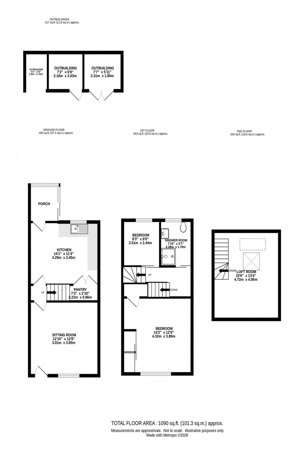 Floorplan for Macclesfield Road, Whaley Bridge, SK23