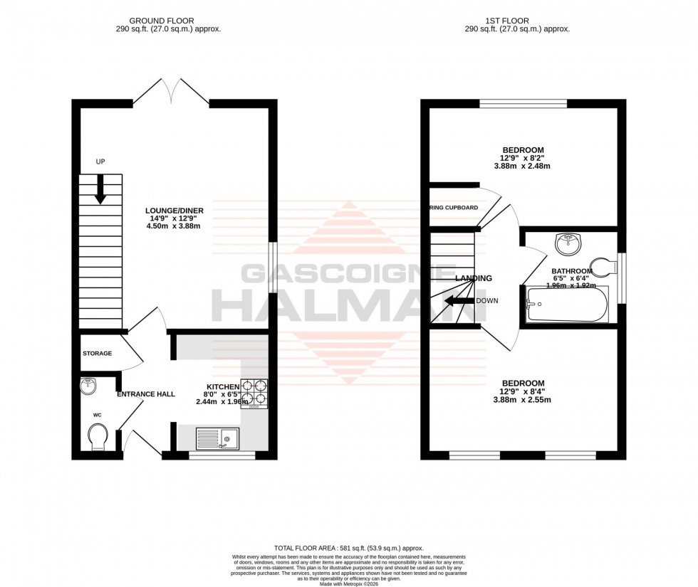 Floorplan for Urban Road, Sale, M33