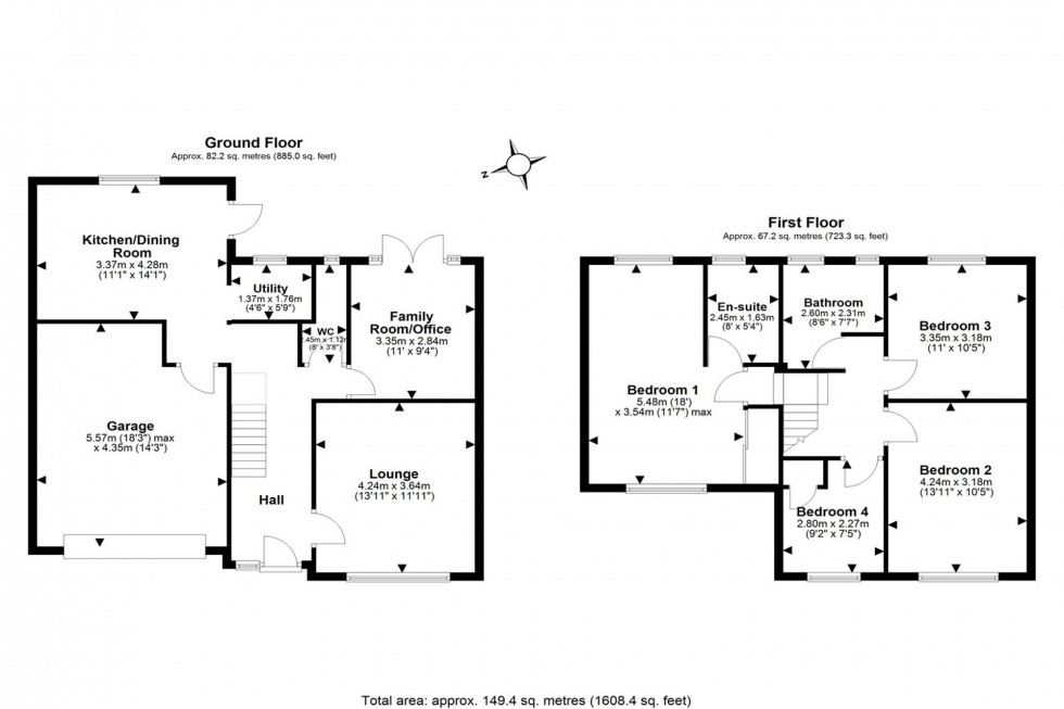 Floorplan for Whitehall Place, Frodsham, WA6