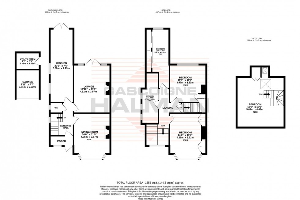 Floorplan for Swaylands Drive, Sale, M33
