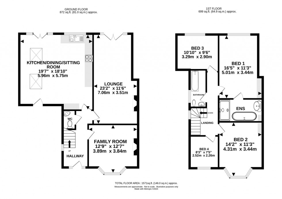 Floorplan for Prospect Drive, Hale Barns, WA15