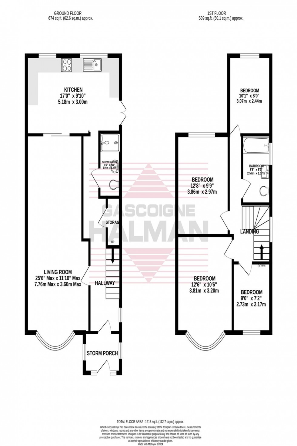 Floorplan for Green Walk, Gatley, SK8