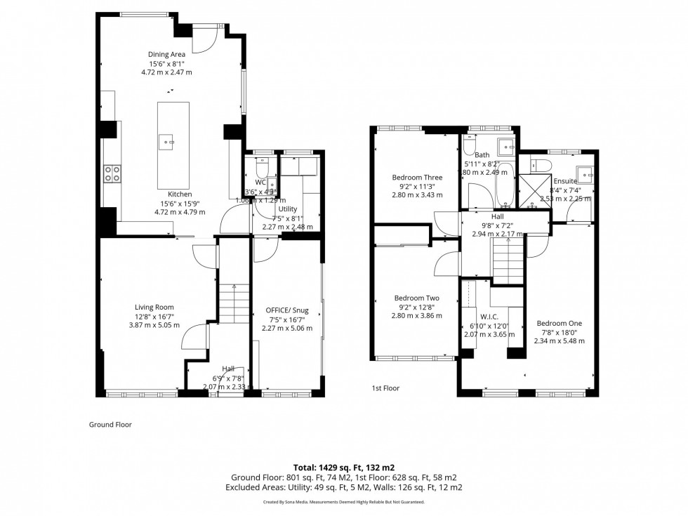 Floorplan for Bridge Close, Lymm, WA13