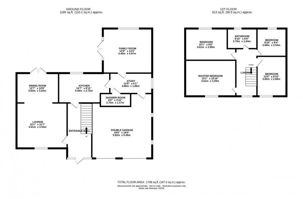 Floorplan for Clement Road, Marple Bridge, SK6