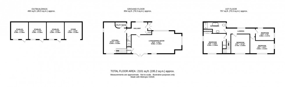 Floorplan for Moss Lane, Mobberley, WA16