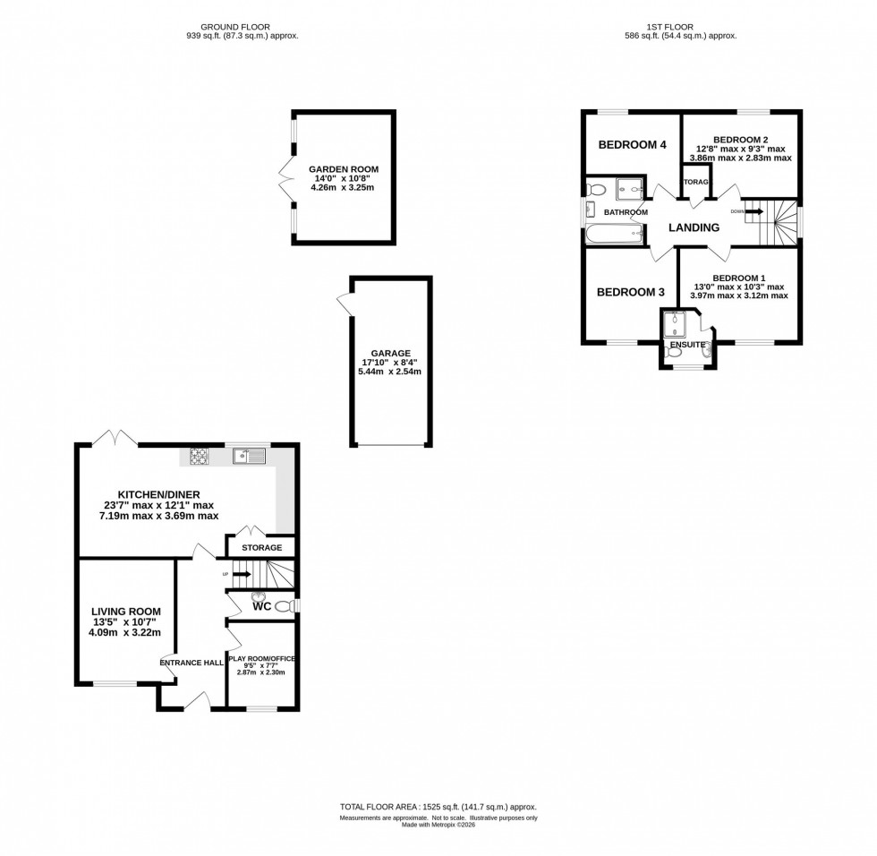 Floorplan for Waterwheel Way, Bollington, SK10