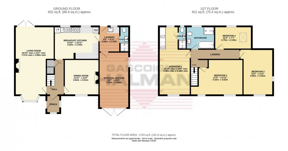 Floorplan for Long Lane, Charlesworth, SK13