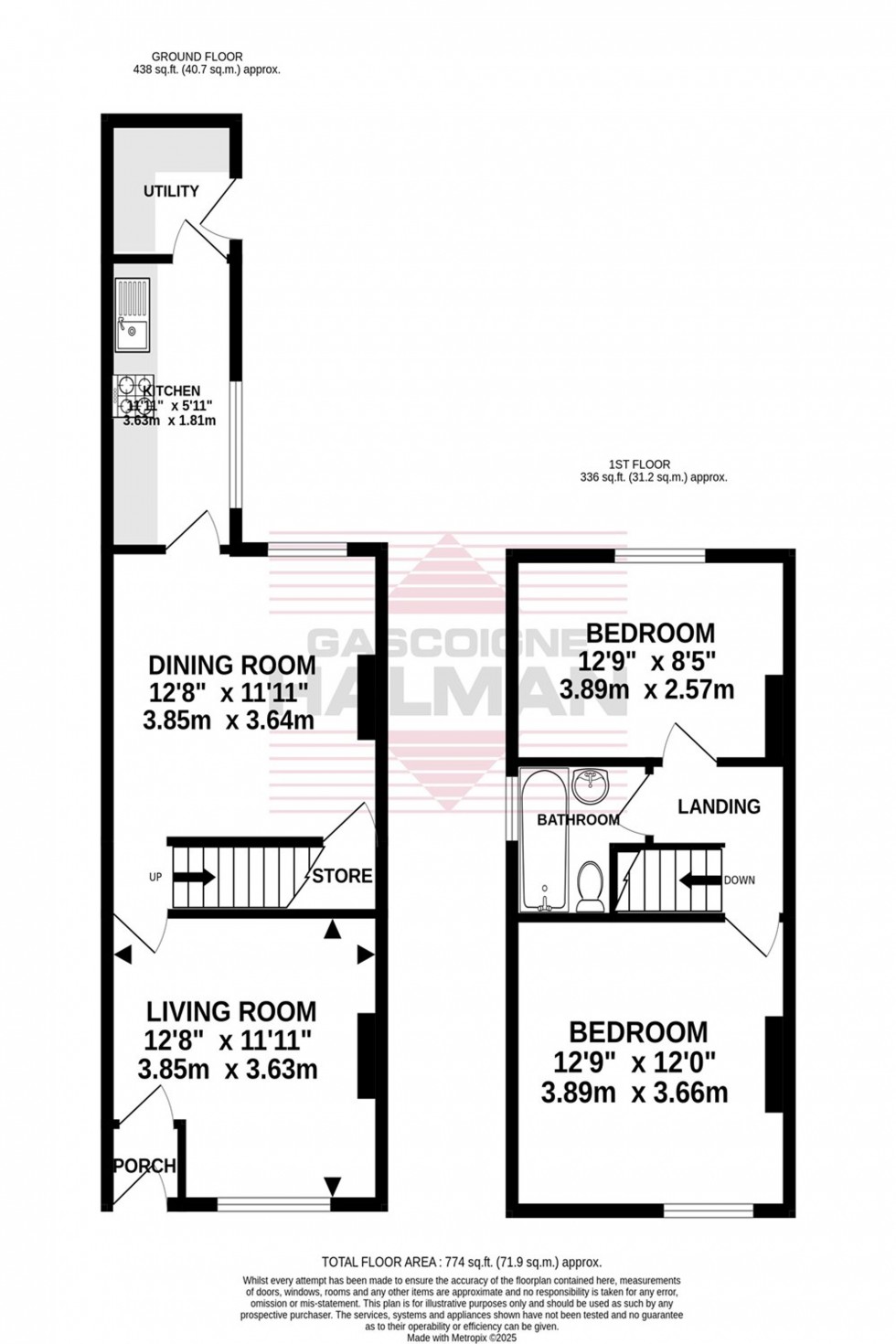 Floorplan for New Hey Road, Cheadle, SK8