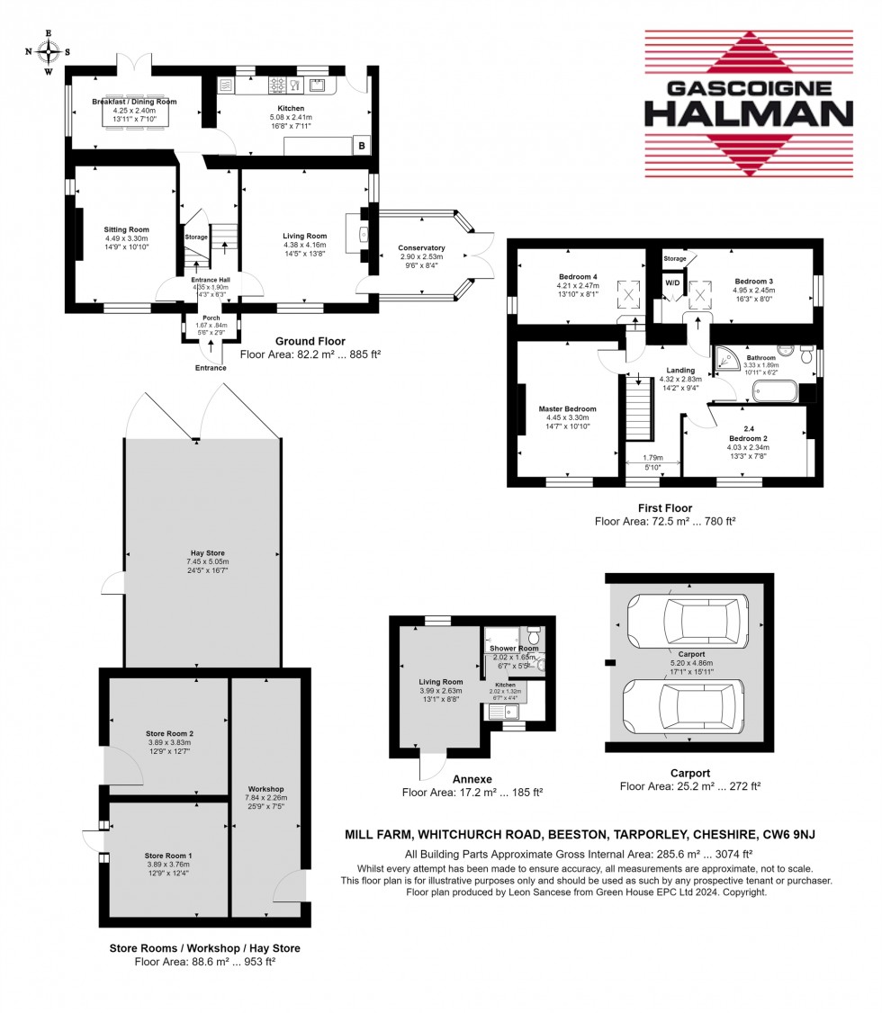 Floorplan for Whitchurch Road, Beeston, CW6
