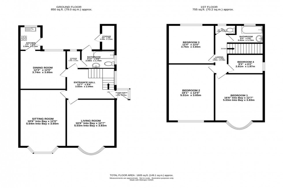 Floorplan for Holmwood Road, Manchester, M20