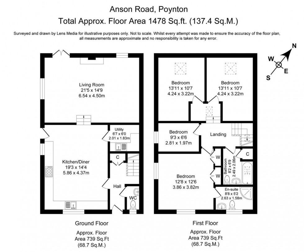Floorplan for Woodhouse Farm Barns, Higher Poynton, SK12