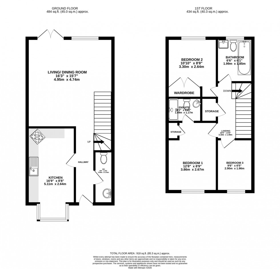 Floorplan for The Lawns, Wilmslow, SK9