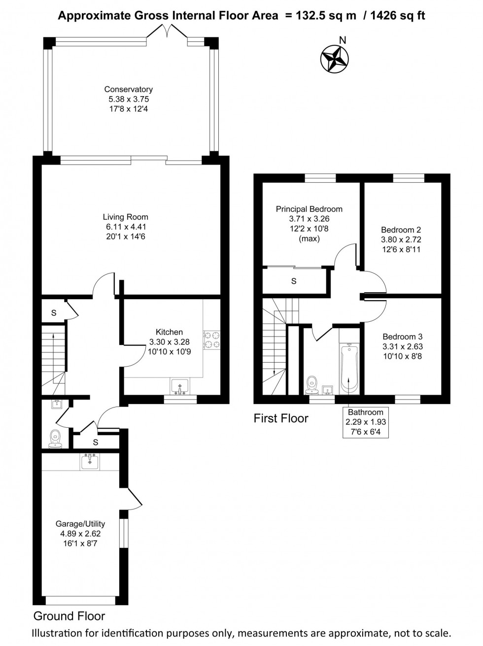 Floorplan for Weaste Lane, Thelwall, WA4