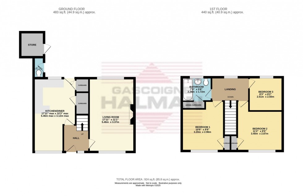 Floorplan for Hadfield Road, Hadfield, SK13