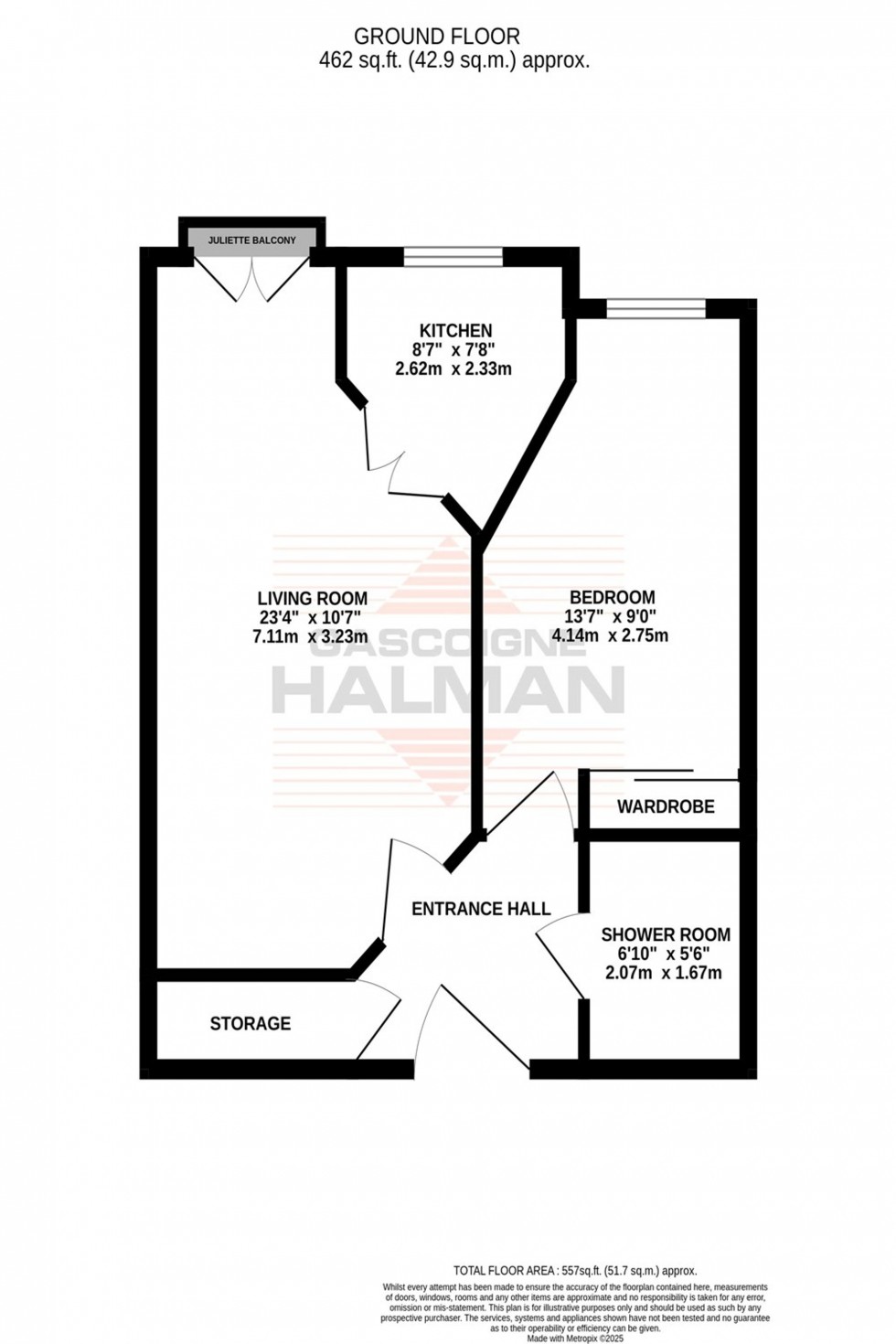 Floorplan for Whitehall Road, Sale, M33