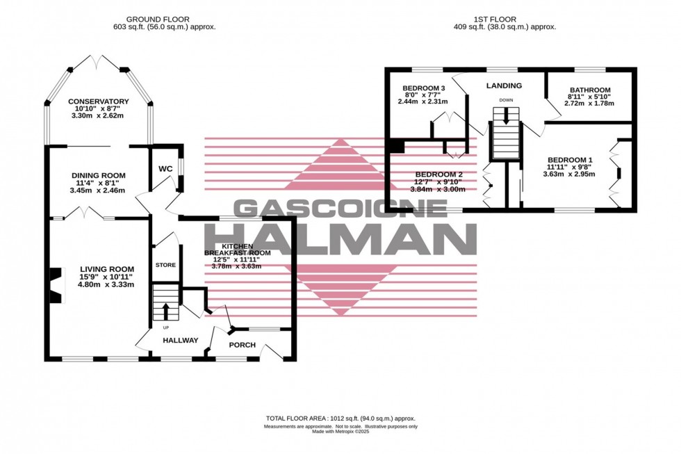 Floorplan for Lugano Road, Bramhall, SK7