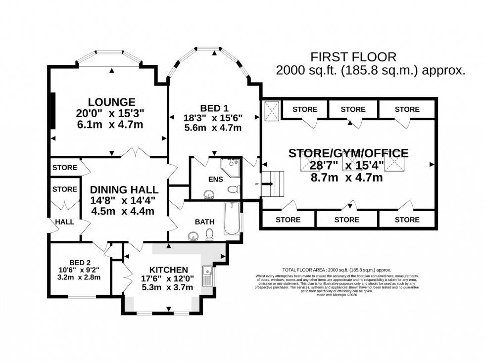 Floorplan for Harrop Road, Hale, WA15