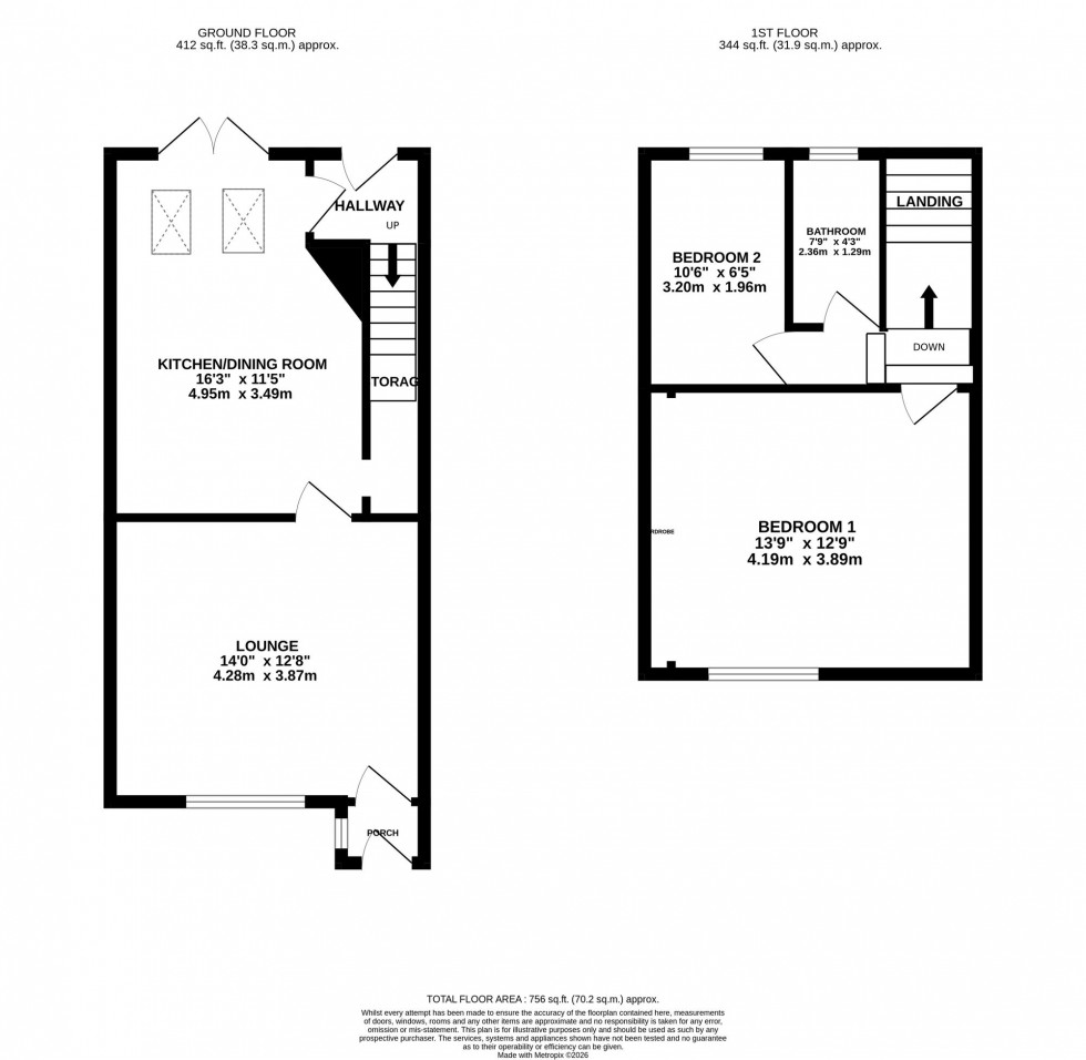 Floorplan for Park Lane, Poynton, SK12
